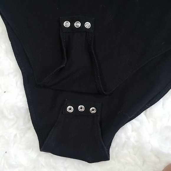 H & M black basic bodysuit . Size M - Picture 12 of 14